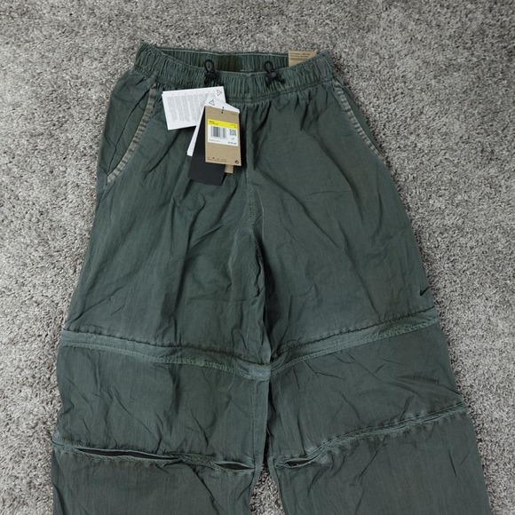 Nike Tech Woven Convertible Pants Sequoia Loose Fit Straight Small Hj2948-355 - Picture 2 of 9